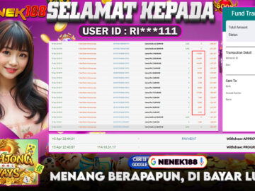 NENEK188 di Game Slot Mahjong Ways RP.3.100.000 LUNAS bukti-13