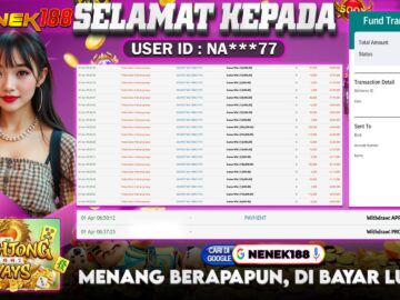 NENEK188 di Game Mahjong Ways RP.7.500.000 LUNAS