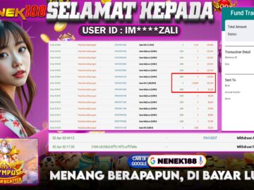 NENEK188 di Game Slot Gates Of Olympus Super Scatter RP.2.500.000 LUNAS