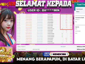 NENEK188 di Game Mahjong Ways RP.2.537.000 LUNAS bukti-9