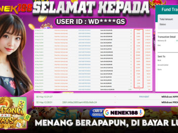 NENEK188 di Game Slot Mahjong Ways RP.2.420.000 LUNAS bukti-18