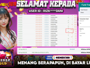 NENEK188 di Game Slot Bonanza Gold RP.2.003.000 LUNAS bukti-19