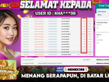 NENEK188 di Game Slot Mahjong Ways RP.2.308.000 LUNAS bukti-27