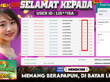 NENEK188 di Game Slot Mahjong Ways 2 RP.2.230.000 LUNAS bukti-31